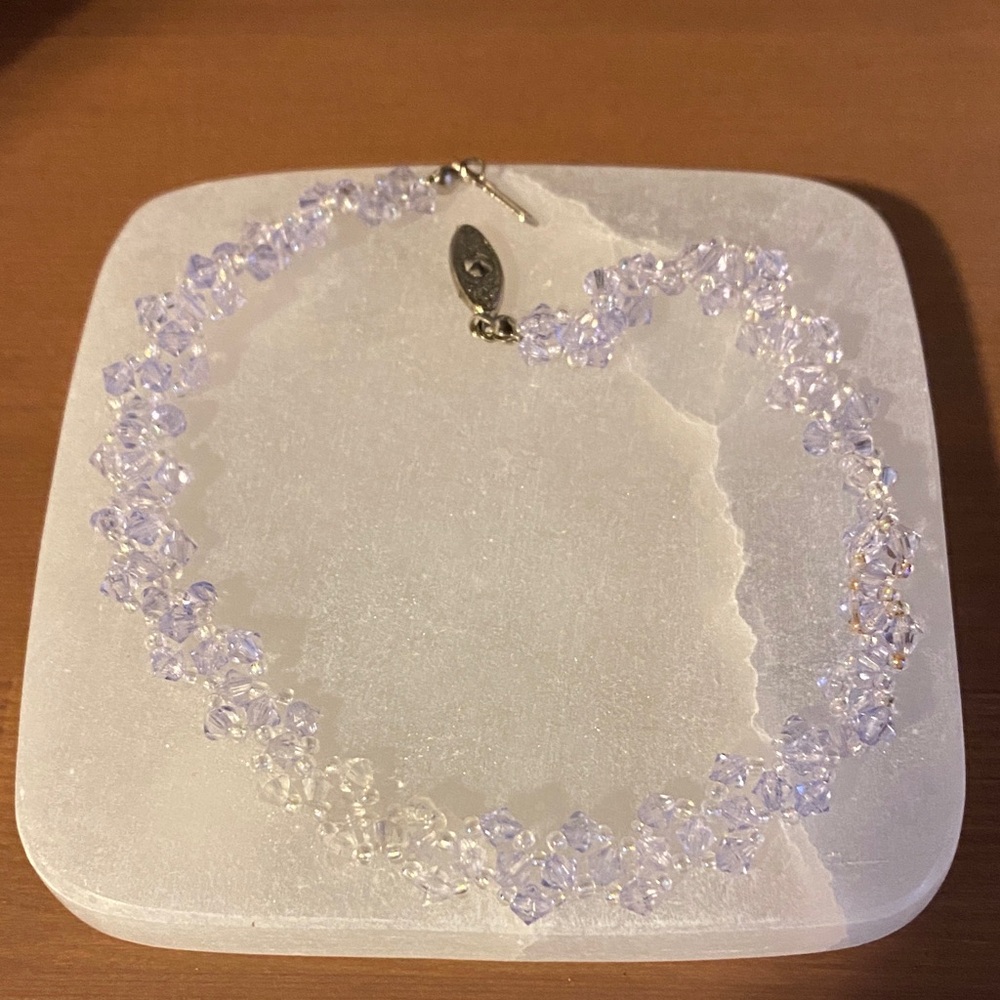 Elegant Purple Crystal Necklace